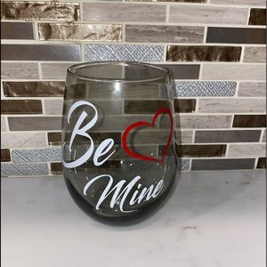 Custom made tinted glass titled “Be Mine”